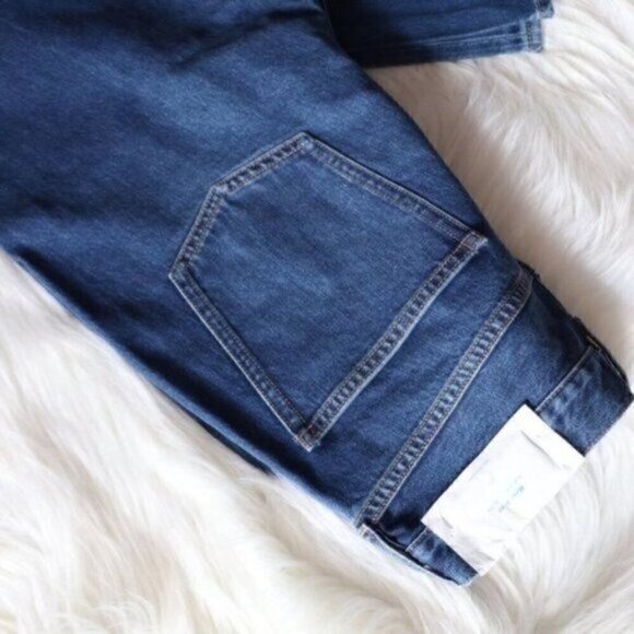 NEW Anthropologie M.i.H Blue High Rise Cropped Jeans Size 29 - Picture 8 of 10